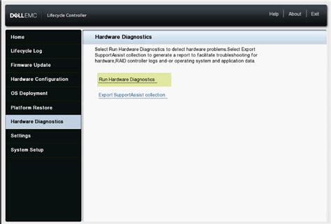 dell poweredge hardware testing